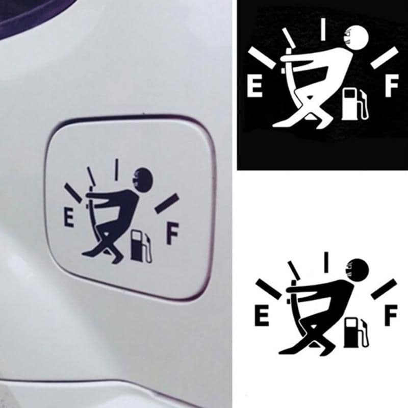 image-Funny Car Sticker Pull Fuel Tank Pointer Ef Fuel Tank Car Sticker Fuel Tank Vinyl Sticker Decal