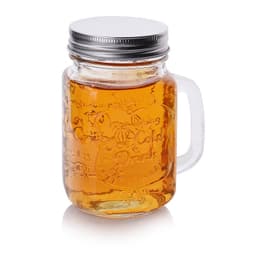 image-Cock Cup Glass Glass Water Cup Beer Cup Drink Juice Mason Cup Cold Drink Cup Milk Tea Milk Cup With Cover