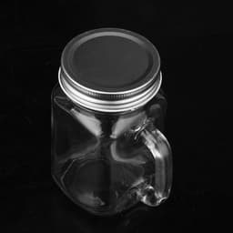 image-Cock Cup Glass Glass Water Cup Beer Cup Drink Juice Mason Cup Cold Drink Cup Milk Tea Milk Cup With Cover