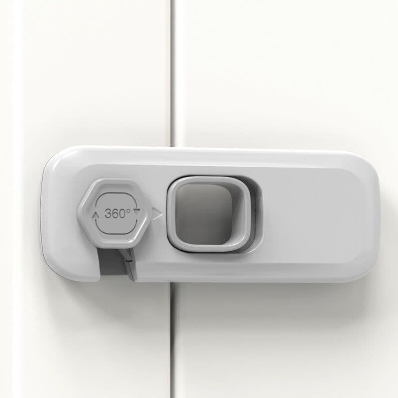 image-Home Refrigerator Lock Fridge Freezer Door Catch Lock Toddler Kids Child Cabinet Safety Lock For Baby Safety Child Lock
