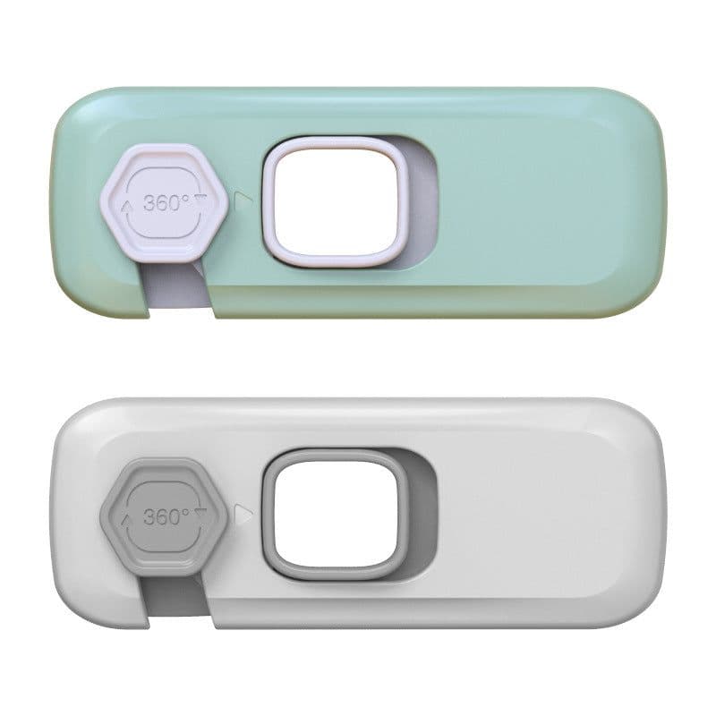 image-Home Refrigerator Lock Fridge Freezer Door Catch Lock Toddler Kids Child Cabinet Safety Lock For Baby Safety Child Lock
