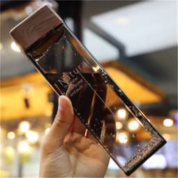 image-Plastic Cup Net Red Harajuku Style Square Water Cup Male Personality Trend Portable Summer Water Bottle