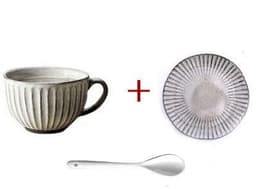 image-Vintage Creative Rough Pottery Water Cup Mug Mug Cup, Flower Cup, Latte Big Breakfast Cup, Dessert Coffee Cup