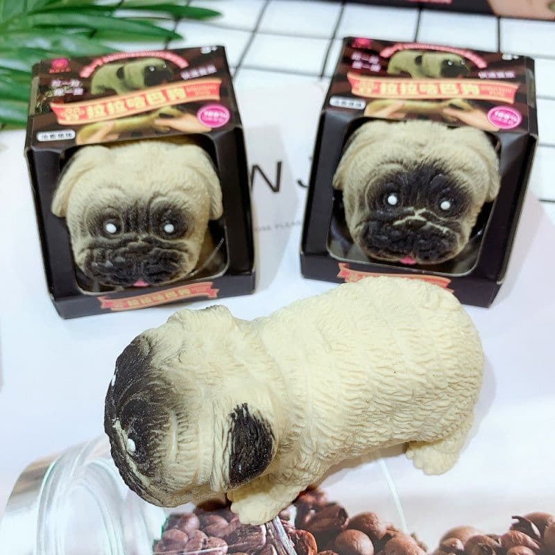 image-Children'S Lala Dog Creative Novelty Decompression Toys Pinch Pig Pug Toys