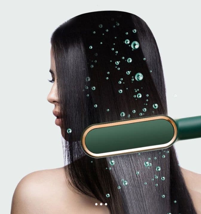 image-Straightening Comb Splint Hair Straightener Dual-Use Curling Iron Negative Ion Automatic Lazy Person Not Hurting Hair