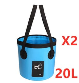 image-Portable Travel Bag Fishing Bucket Folding Bucket Bag Outdoor Convenient Travel Car Wash Bucket Outdoor Waterproof Bag