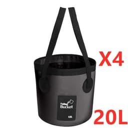 image-Portable Travel Bag Fishing Bucket Folding Bucket Bag Outdoor Convenient Travel Car Wash Bucket Outdoor Waterproof Bag