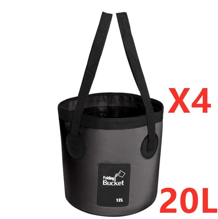 image-Portable Travel Bag Fishing Bucket Folding Bucket Bag Outdoor Convenient Travel Car Wash Bucket Outdoor Waterproof Bag