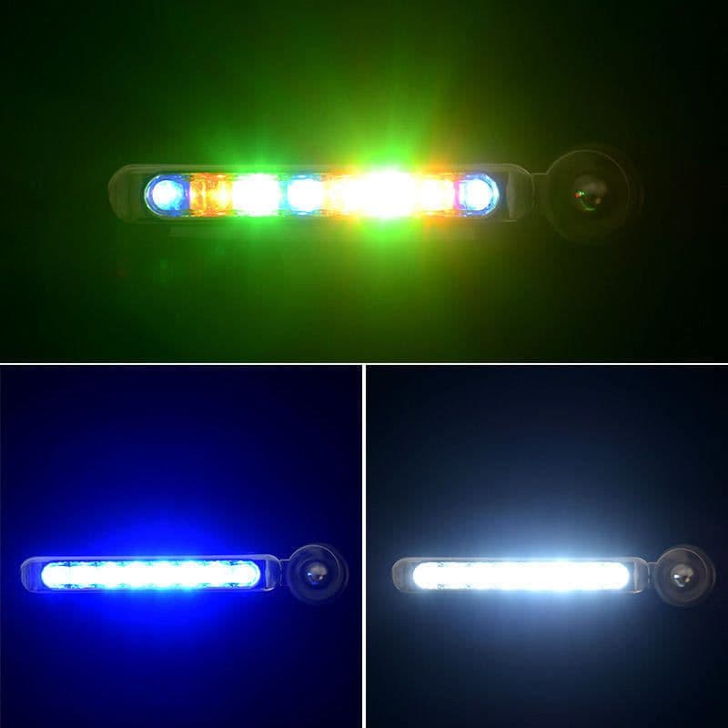 image-2Pcs No Need External Power Supply Wind Energy Day Light LED Car DRL Led Daytime Running Light Lamp Strip RGB Motorcycle Stying