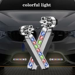 image-2Pcs No Need External Power Supply Wind Energy Day Light LED Car DRL Led Daytime Running Light Lamp Strip RGB Motorcycle Stying