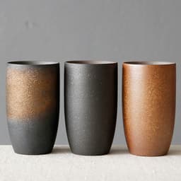 image-Retro Style Handmade Ceramic Individual Mug Stoneware Water Cup Coffee Cup