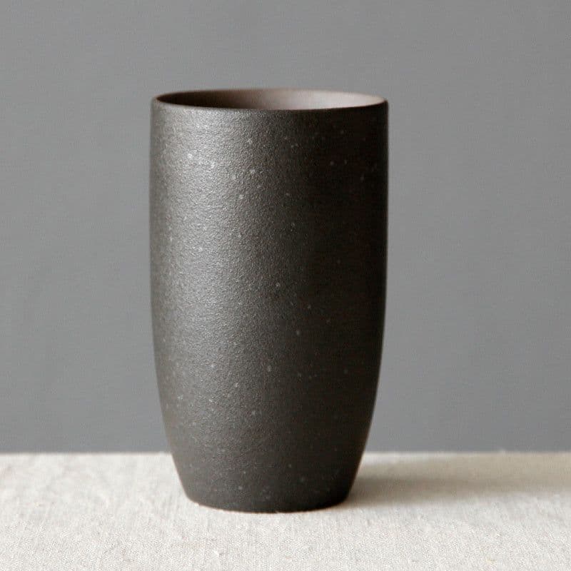 image-Retro Style Handmade Ceramic Individual Mug Stoneware Water Cup Coffee Cup