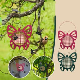 image-Outdoor Metal Automatic Bird Feeder Balcony Hanging Feeder