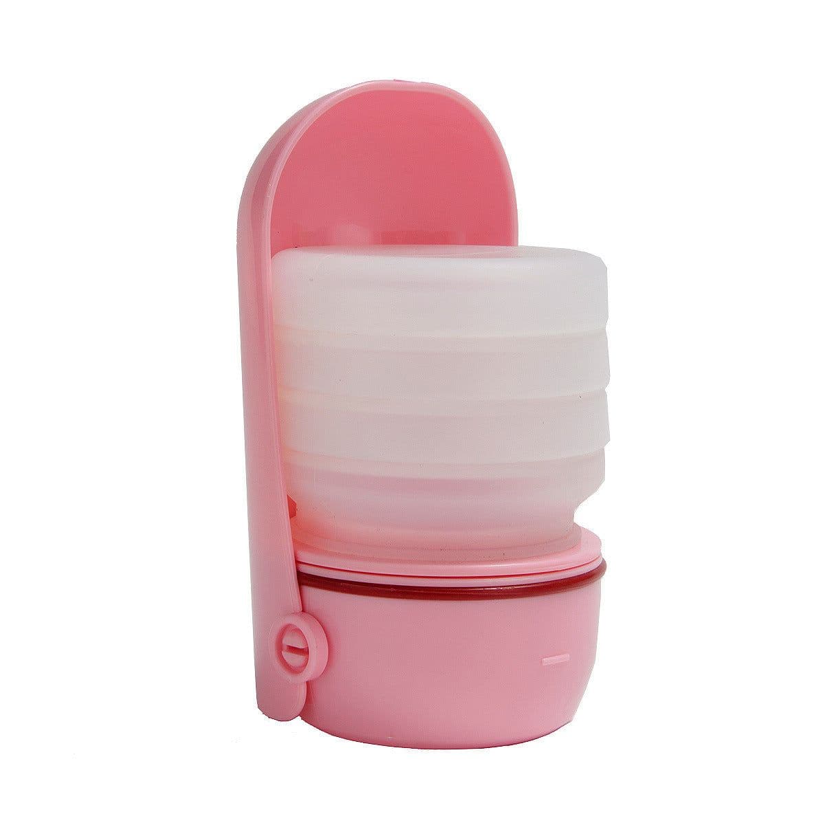 image-Portable Pet Folding Outdoor Water Cup