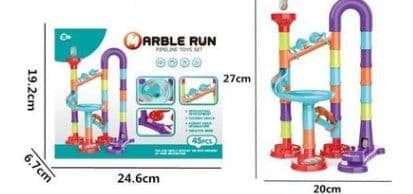 image-Foreign Trade Hot Sale 3D Pipeline Diy Puzzle Assembly Maze Track Ball Building Block Children'S Puzzle Building Block Toy