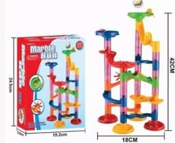 image-Foreign Trade Hot Sale 3D Pipeline Diy Puzzle Assembly Maze Track Ball Building Block Children'S Puzzle Building Block Toy