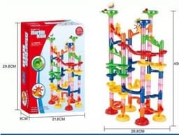 image-Foreign Trade Hot Sale 3D Pipeline Diy Puzzle Assembly Maze Track Ball Building Block Children'S Puzzle Building Block Toy
