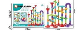 image-Foreign Trade Hot Sale 3D Pipeline Diy Puzzle Assembly Maze Track Ball Building Block Children'S Puzzle Building Block Toy