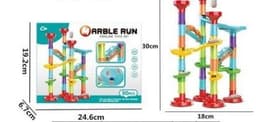image-Foreign Trade Hot Sale 3D Pipeline Diy Puzzle Assembly Maze Track Ball Building Block Children'S Puzzle Building Block Toy