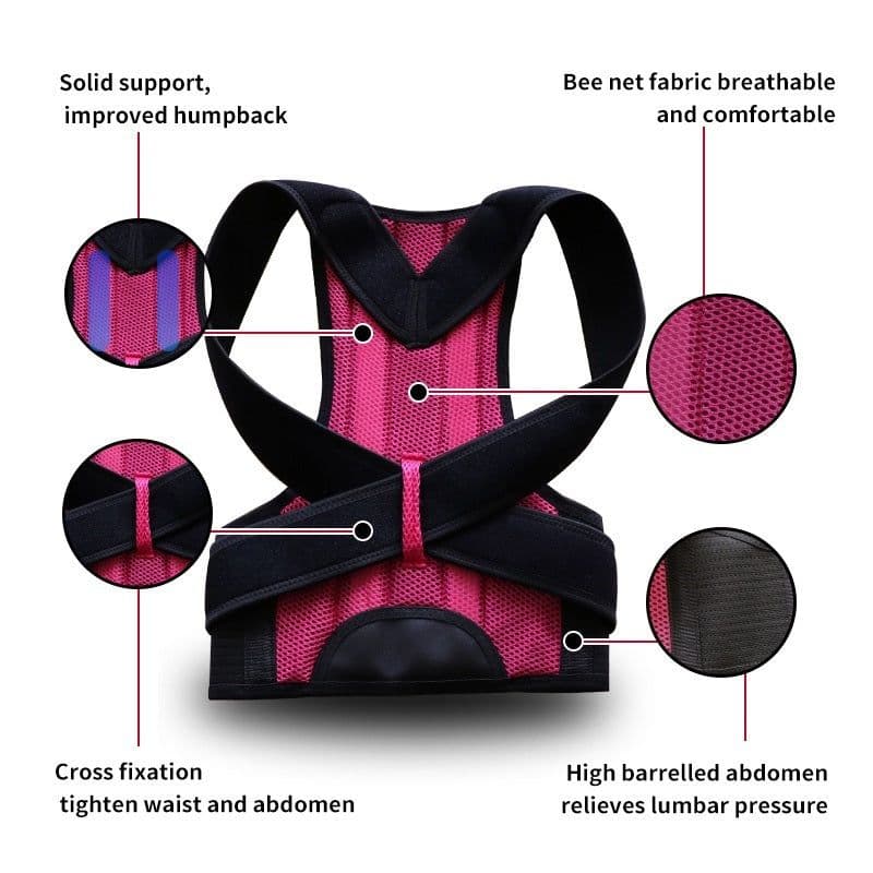image-Humpback Posture Correction Belt - Black Men Women Sizes XS-XXL