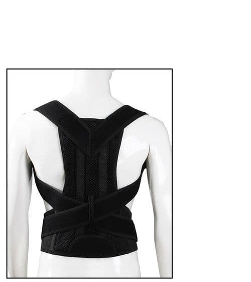 image-Humpback Posture Correction Belt - Black Men Women Sizes XS-XXL