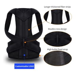 image-Humpback Posture Correction Belt - Black Men Women Sizes XS-XXL