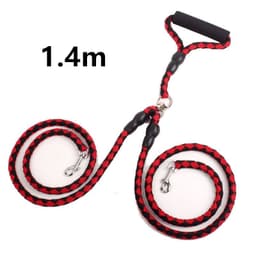 image-Double-Ended Traction Rope For Walking The Dog Hand-Double-Ended Traction Rope One Plus Two Leash Collar Pet Supplies Dog Collar