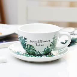 image-Embossed Latte Coffee Cup Cappuccino Latte Cup