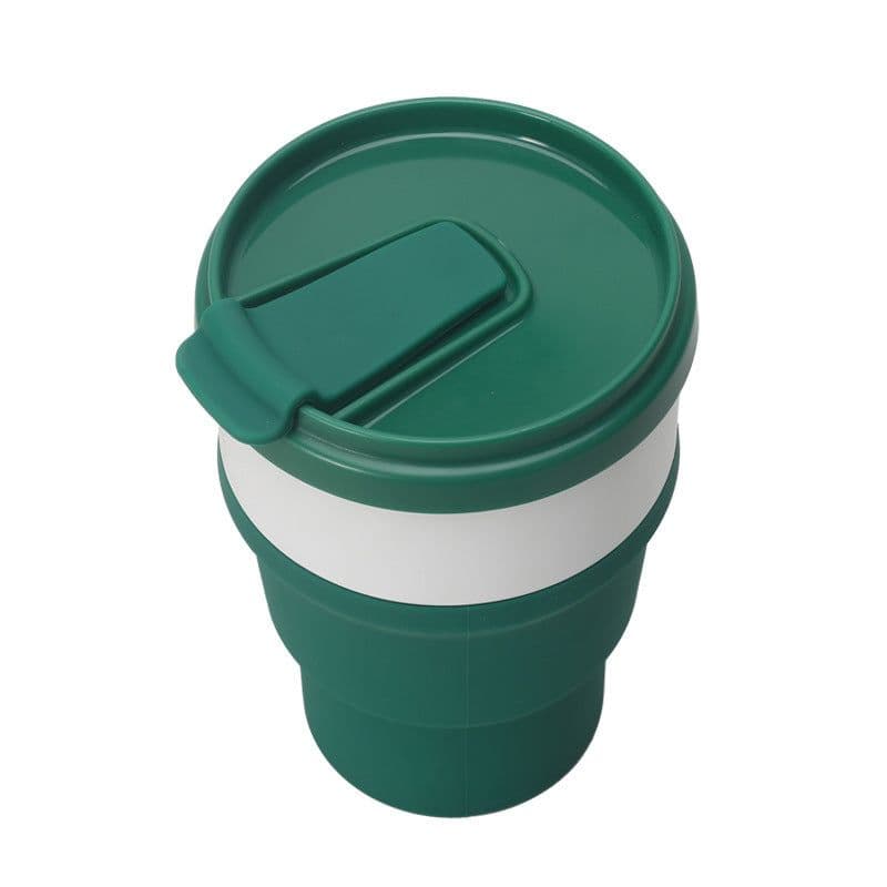 image-Silicone Collapsible Coffee Cup Amazon Retractable Water Cup