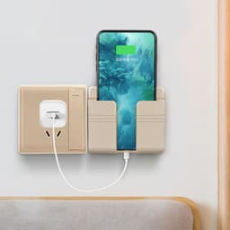 image-Mobile Phone Charging Storage Rack Punch-free Sticky Storage Box