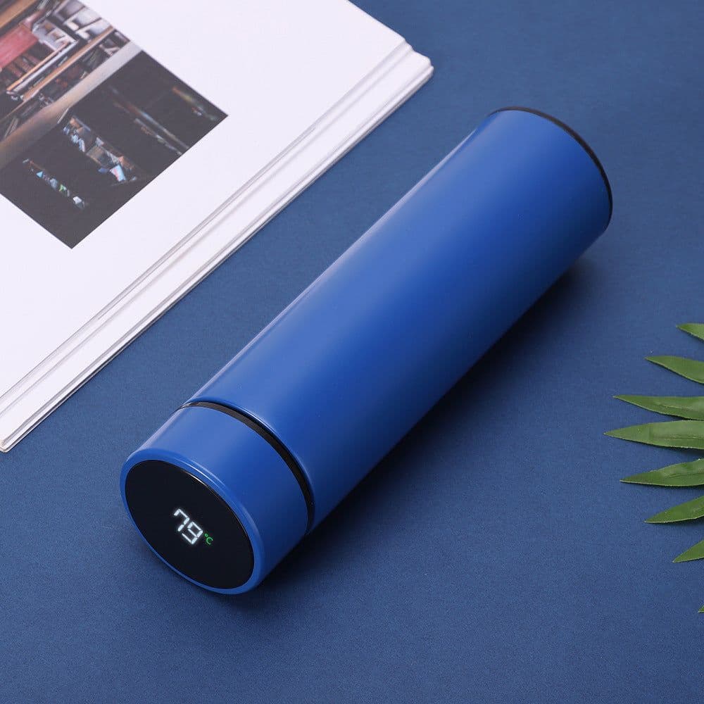 image-Smart ThermosCup Temperature Measurement Double-layer Stainless Steel Touch Temperature Display Men And Women Water Cup Gifts Customized Lettering