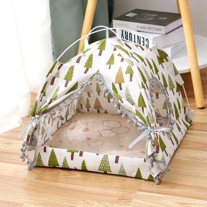 image-Cat Tent Cat Cat House Enclosed Pet Bed