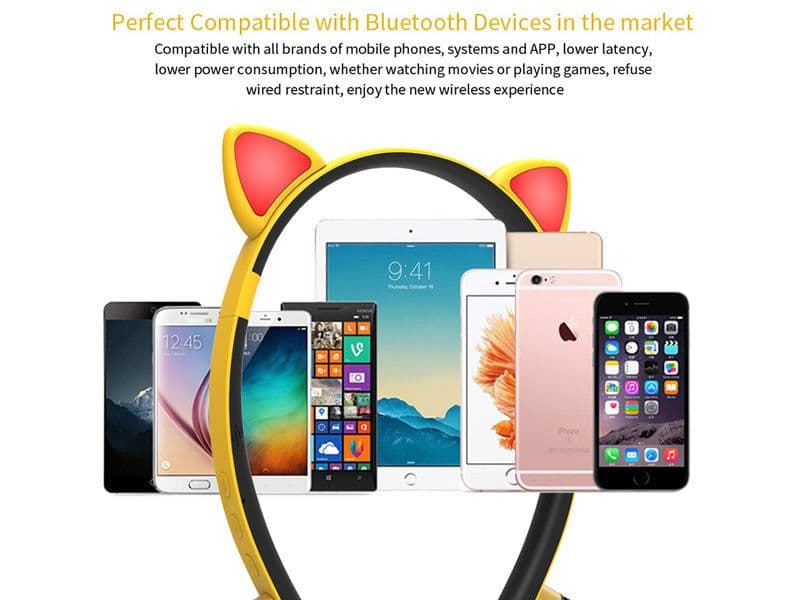 image-Cat Ear Headset With Microphone For All Phones