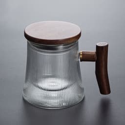 image-Nine-plate Glass Cup Heat-resistant Water Cup