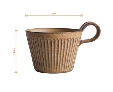 image-Vintage Handmade Mug Breakfast Cup Water Cup Oatmeal Cup