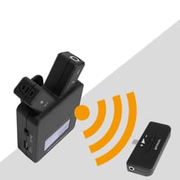 image-W108 Mini 2.4 GHz Lavalier Wireless Microphone Lapel Clip With Type C Plug Lighting For Phone Laptop Voice Recording