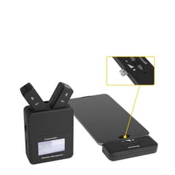 image-W108 Mini 2.4 GHz Lavalier Wireless Microphone Lapel Clip With Type C Plug Lighting For Phone Laptop Voice Recording