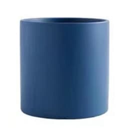 image-Nordic Industrial Style Colorful Ceramic Flowerpot Succulent Planter Green Plants Cylindrical Shape Flower Pot With Hole Tray