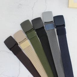 image-Plastic Automatic Buckle Canvas Jeans Belt Hypoallergenic