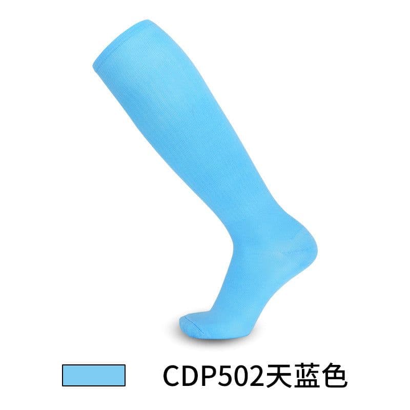 image-Lingtu solid color thin section high-tube training football socks men's sports long tube socks children's over-the-knee ball socks men's wholesale
