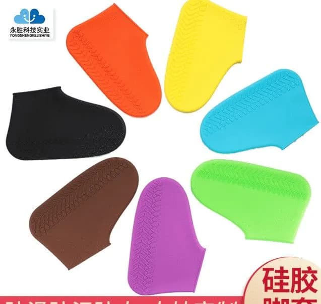 image-Unisex Waterproof Rain Shoe Covers - Silicone, Non-Slip, Thickened, Anti-Fouling