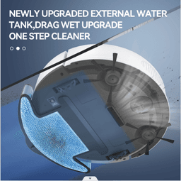 image-Intelligent Sweeper Robot - Dark Blue YQ8S-MAX App Control Vacuum Cleaner