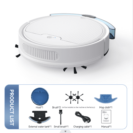 image-Intelligent Sweeper Robot - Dark Blue YQ8S-MAX App Control Vacuum Cleaner