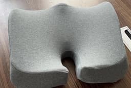 image-Memory Foam Adjustable Waist Cushion - Office Chair Support