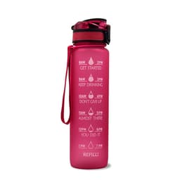 image-Plastic bottle frosted gradient bouncing cup water bottle sports bottle space cup travel cup