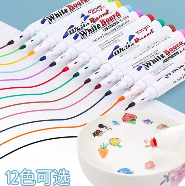 image-Children's Floating Water Pen - 8 Colors Whiteboard Marker