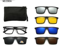 image-Cool Eyes 5-in-1 Clip Sunglasses - Polarized Men's & Women's UV400 Mirror