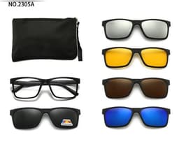 image-Cool Eyes 5-in-1 Clip Sunglasses - Polarized Men's & Women's UV400 Mirror