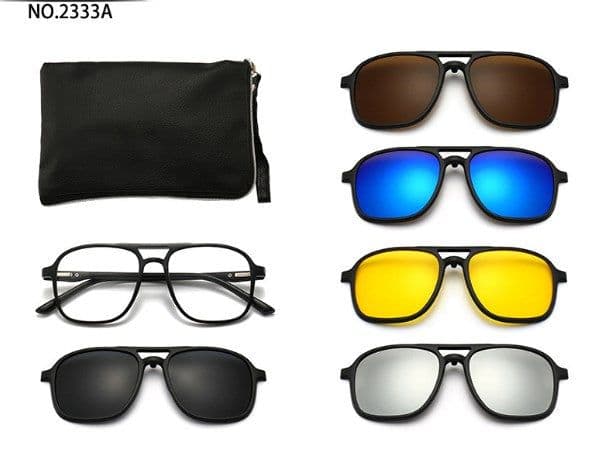 image-Cool Eyes 5-in-1 Clip Sunglasses - Polarized Men's & Women's UV400 Mirror