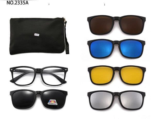 image-Cool Eyes 5-in-1 Clip Sunglasses - Polarized Men's & Women's UV400 Mirror